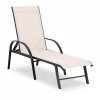 Leżak - beżowy - aluminiowa rama - regulowane oparcie UNIPRODO 10250501 UNI_SUNBED_09