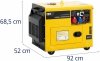 Agregat prądotwórczy Diesel - 6370 / 7500 W - 16 l - 230/400 V - mobilny - AVR - Euro 5 MSW MSW-AVR 7500S EURO5 10062302 4062859183934