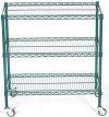 Wózek antybakteryjny noMICRO siatkowy 3-półkowy 46x122x100 cm ULTRA POWER