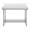Stół roboczy ze stali nierdzewnej - 120 x 60 cm ROYAL CATERING 10012436 RC-WT12060BSS