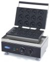 Maszyna Opiekacz Naleśnikarka Gofrownica do robienia mini pączków 12 sztuk mini donut 5cm 1750W MAXIMA 09374011 8719632127284