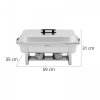 Podgrzewacz do potraw - GN 1/2 - 2 x GN 1/4 - 9 l - 2 pojemniki na paliwo ROYAL CATERING 10012835 RCCD_RT19_9L