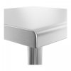 Stół roboczy - 60 x 60 cm - 150 kg - stal nierdzewna - rant ROYAL 10011355 RCAT-60/60-N