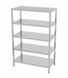 Regał magazynowy skręcany, 5 półek pełnych 700 x 600 x 1800 mm POLGAST 335076SK 335076SK