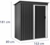 Domek narzędziowy metalowy - 163 x 181 x 89 cm UNIPRODO  UNI_MS_02 10250776 4062859234322