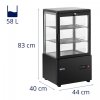 Witryna chłodnicza 58L ROYAL CATERING 10012449 RCCC-58-BT