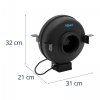 Wentylator kanałowy - 65 W - 124 mm - 2488 obr./min HILLVERT 10090330 HT-FAN-125