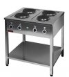Kuchnia elektryczna na podstawie otwartej 4-płytowa  800x700x850 mm KROMET 000.KE-4M 000.KE-4M