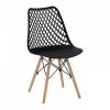 Krzesła - 4 szt. - do 150 kg - siedziska 450 x 440 mm - czarne FROMM STARCK 10260322 STAR_SEAT_37