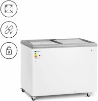 Zamrażarka skrzyniowa - 280 l - przeszklone drzwi - zamykana - Royal Catering 10013216 RCFGDF-280 
