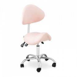 Krzesło siodłowe PHYSA MANNHEIM POWDER PINK - różowe - oparcie i siedzisko z regulacją wysokości PHYSA 10040495  PHYSA MANNHEIM POWDER PINK