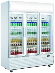 Witryna chłodnicza przeszklona 1300L Szron LG 1300F SILVER 5902175819171