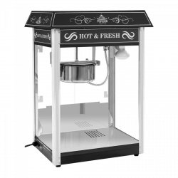 Maszyna do popcornu - czarna - amerykański design ROYAL CATERING 10010545 RCPS-16.2