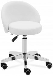 Krzesło kosmetyczne 43-57cm PHYSA 10040651 ORBE WHITE