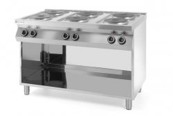 Kuchnia elektryczna 6-płytowa Kitchen Line na podstawie otwartej HENDI 226230 226230