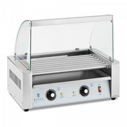Grill rolkowy z osłoną 7 rolek stal nierdzewna ROYAL CATERING 10012157 RC-HTR7WC