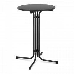 Stolik barowy - czarny - składany - Ø70 cm - 110 cm ROYAL CATERING 10011468 RC-BIS70FB