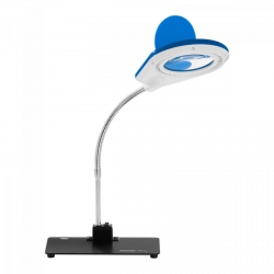 Lampa z lupą - 5 / 10-krotne powiększenie - niebieska STAMOS 10021034 S-LP-2B