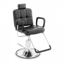 Fotel fryzjerski - zagłówek i podnóżek - 52 - 64 cm - 150 kg - czarny PHYSA 10040684 PHYSA KESWICK BLACK