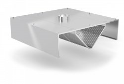 Okap centralny skrzyniowy POL-720 POLGAST POL-720 2100x1400
