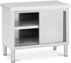 Stół gastronomiczny ze stali nierdzewnej - 100 x 50 cm - udźwig 285 kg - Royal Catering 10012543 RCAT-100/50-WT