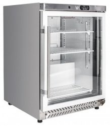 Szafa chłodnicza przeszklona 130L nierdzewna INVEST HORECA SR20GS