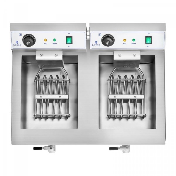 Frytownica elektryczna - 2 x 16 l - 2 x 3200 W ROYAL CATERING 10010028 RCEF-16DH-1