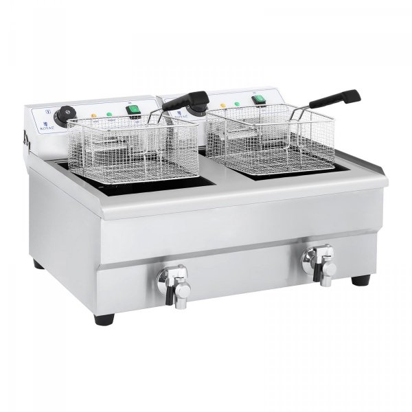 Frytownica elektryczna - 2 x 16 l - 2 x 3200 W ROYAL CATERING 10010028 RCEF-16DH-1