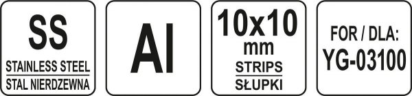 TARCZA DO SZATKOWNICY DO WARZYW YG-03100 SŁUPKI 10X10MM YATO YG-03144