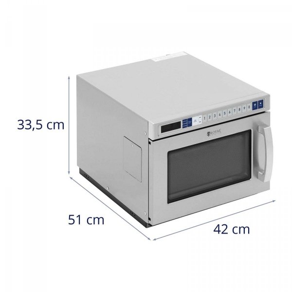 Kuchenka mikrofalowa - gastronomiczna - 3000 W - 17 l ROYAL CATERING 10012918 RC-MV-04