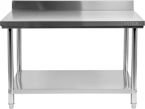 STÓŁ PRZYŚCIENNY Z PÓŁKĄ  SKŁADANY 1500×700×H850+100 mm YATO YG-09034 YG-09034