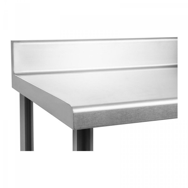 Stół roboczy ze stali nierdzewnej - rant - 120 x 70 cm  ROYAL CATERING 10011089 RCAT-120/70-N