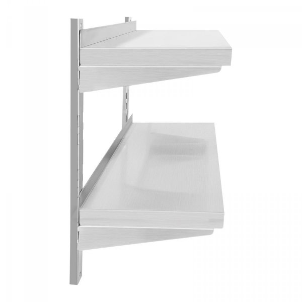 Półka wisząca nierdzewna Royal Catering RCWR-120.2 podwójna 120cm ROYAL CATERING 10010360 RCWR-120.2
