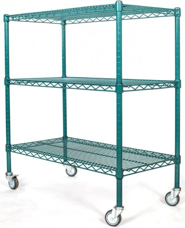 Wózek antybakteryjny noMICRO siatkowy 3-półkowy 61x122x100 cm ULTRA POWER