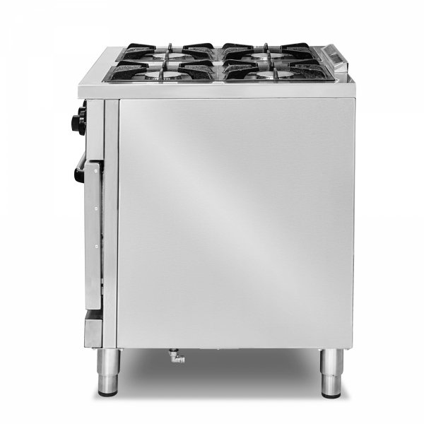 Kuchnia gazowa z piekarnikiem gazowym | 4-palnikowa | 28 kW | 800x700x850 mm