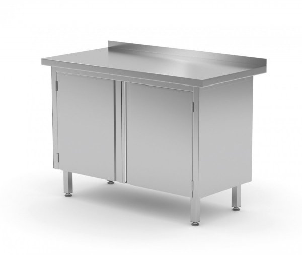 Stół przyścienny szafka z drzwiami na zawiasach 1200 x 600 x 850 mm POLGAST 128126-2 128126-2