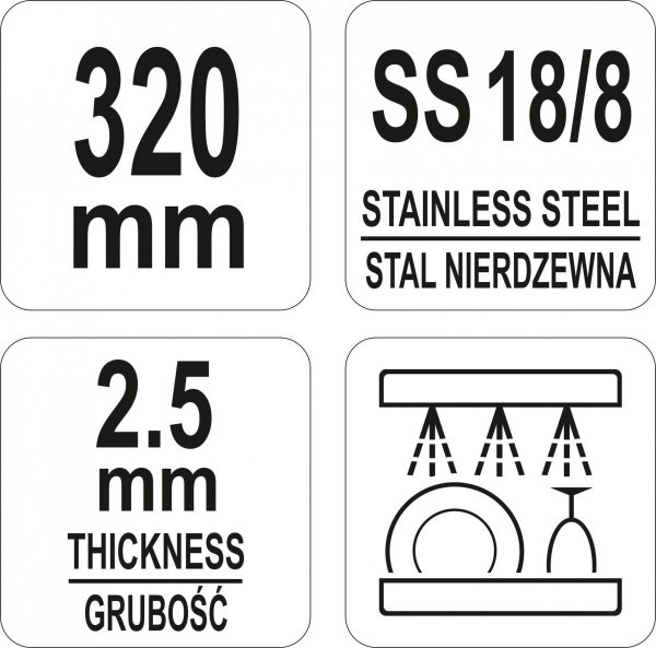 NÓŻ DO MIĘS 320MM YATO YG-02771 YG-02771