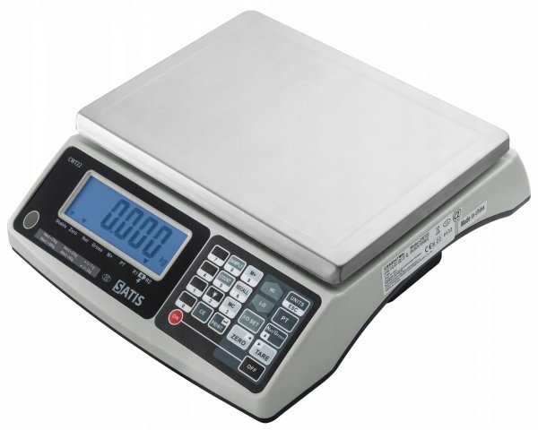 Waga licząca sklepowa z legalizacją 15kg / 6kg dwuzakresowa 5g / 2g CE SATIS CWT22615kg 5905317012102
