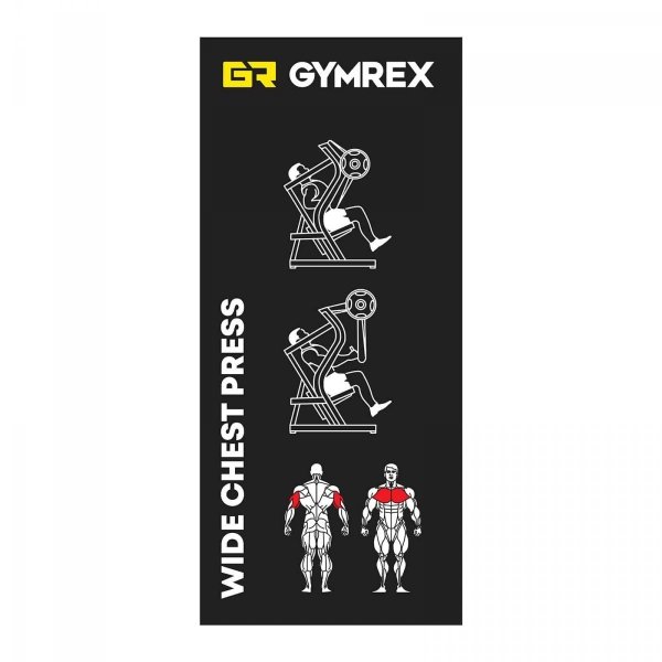 Maszyna do ćwiczeń klatki piersiowej - 135 kg GYMREX 10230210 GR-MG59