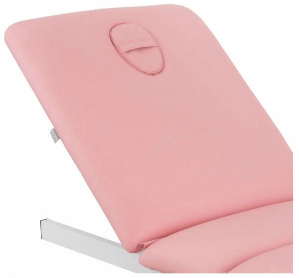  Fotel kosmetyczny - elektryczny - 3 silniki - 300 W - 190 x 65 x 60 - 76 cm - 200 kg - różowy / złoty  Physa 10040876 PHYSA VITERBO POWDER PINK