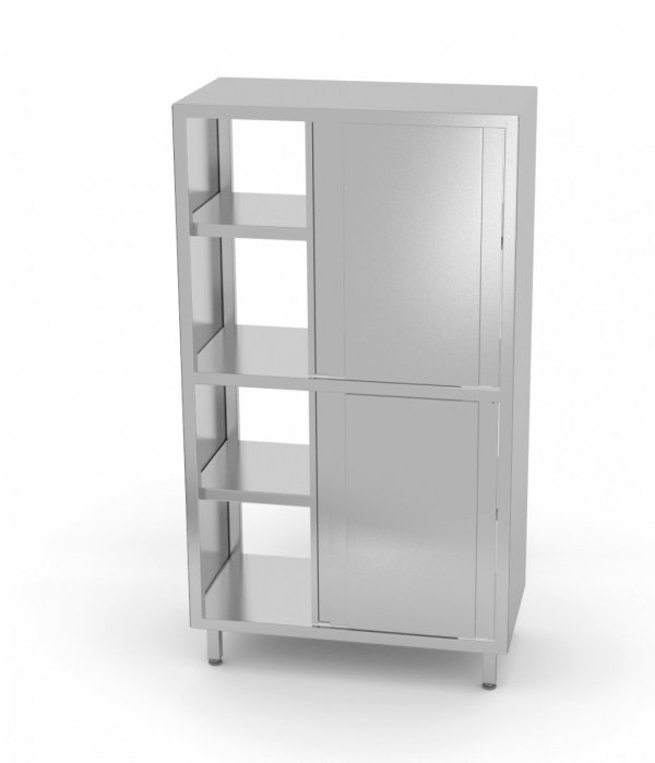 Szafa przelotowa z przegrodą i drzwiami suwanymi 900 x 500 x 1800 mm POLGAST 303095 303095