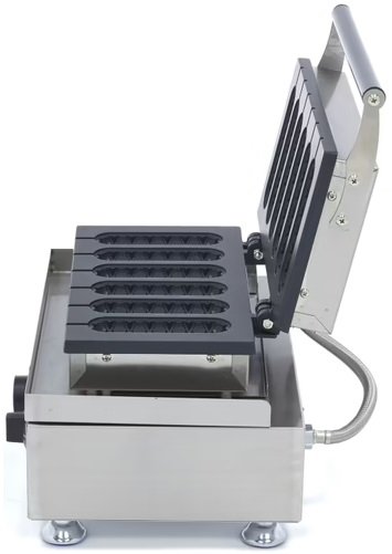 Gofrownica Hot Dog Roladki Kiełbasiane Żebrowane 6 sztuk ok 13x4cm 1750WMAXIMA 09374242 8719632128038
