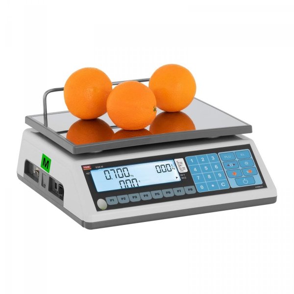 Waga sklepowa - 15 kg / 5 g - LCD - legalizacja TEM 10200030 TEM015D-B1