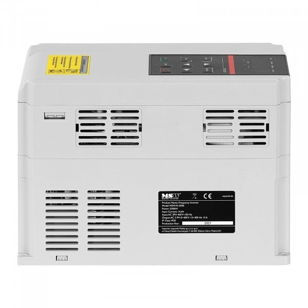 Przetwornica częstotliwości - 5,5 kW, 7,5 KM - 400 V - 50-60 Hz - LED MSW 10061531 MSW-FI-5500