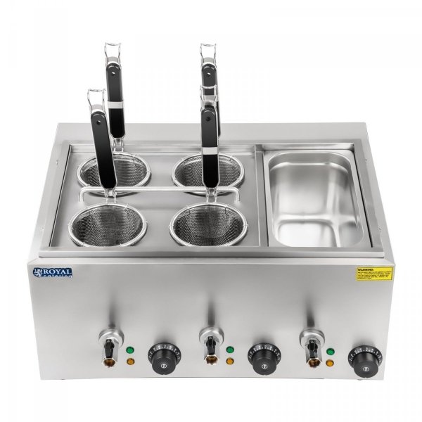 Warnik do makaronu - 4 x kosz - GN 1/3 ROYAL CATERING 10010234 RCNK-4-GN