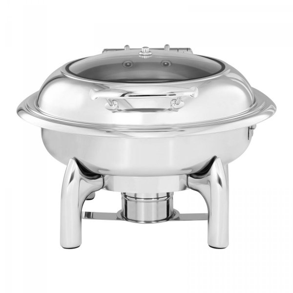 Podgrzewacz na pastę 5,5L okrągły z okienkiem ROYAL CATERING 10012405 RCCD-RT9_6L