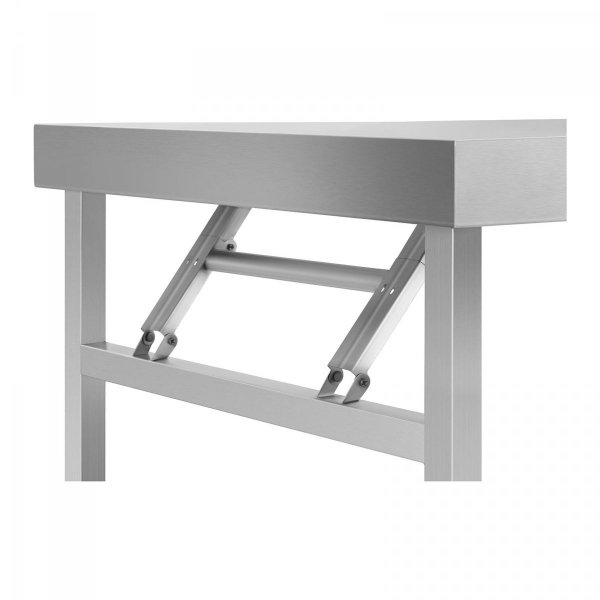 Składany stół roboczy - 60 x 120 cm - stal nierdzewna ROYAL CATERING 10010738 RCAT-120K