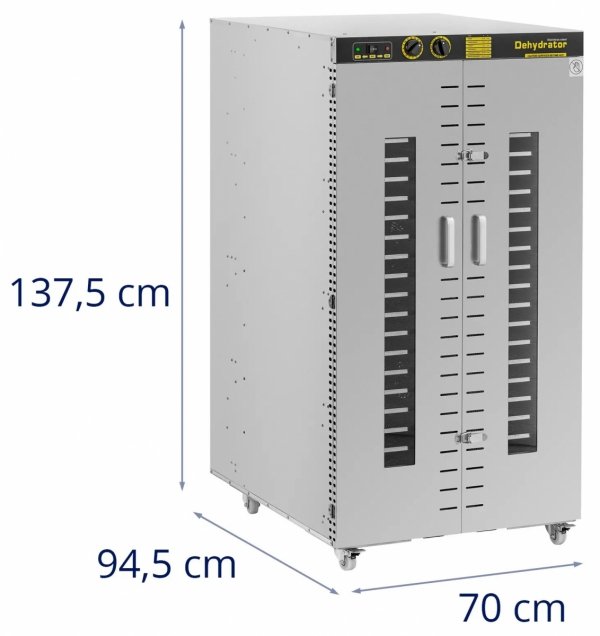 Suszarka do żywności - 5850 W - 24 ruszty - Royal Catering 10013356 RCDA-600/24 
