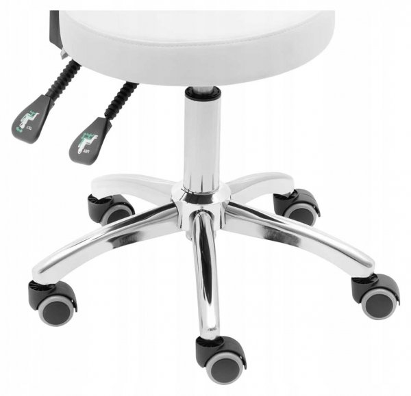 Krzesło kosmetyczne 48-55cm PHYSA 10040644 BULLE WHITE
