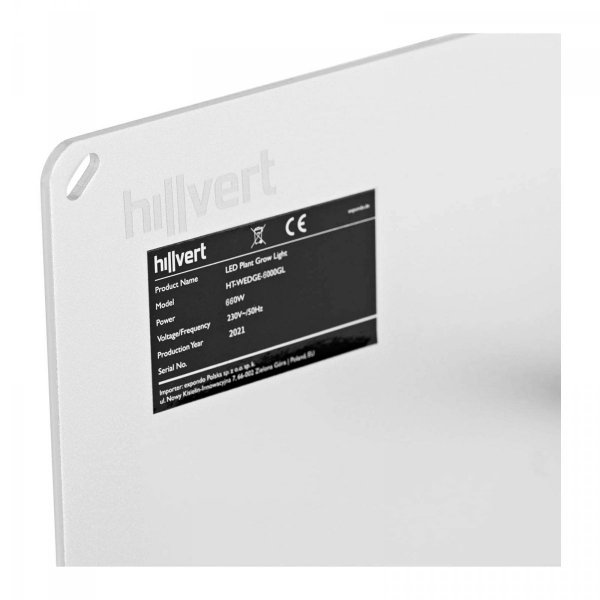 Lampa LED do roślin HILLVERT 10090201 HT-WEDGE-6000GL
